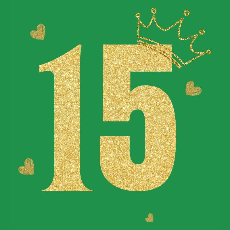 15e anniversaire couronne doré