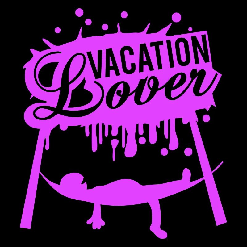 Vacation Lover Graffiti Hammock Sleeping Saying