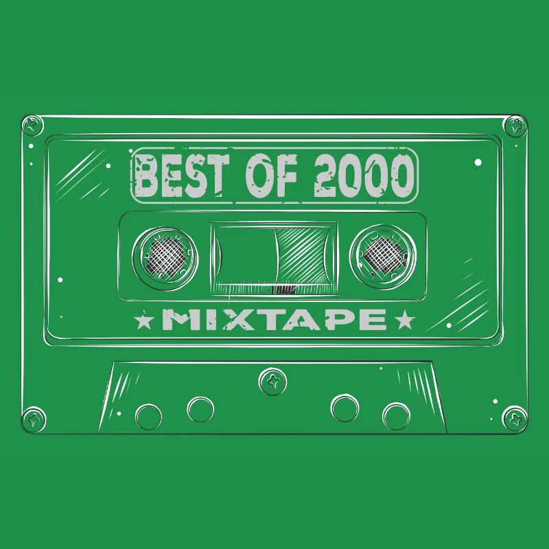 2000 Birthday Mixtape Cassette Retro