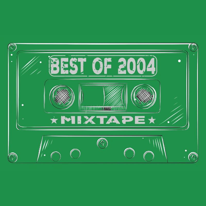 2004 Birthday Mixtape Cassette Retro
