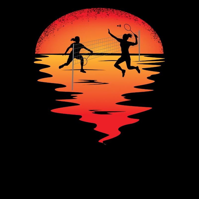 Conception d’idée cadeau de joueur de badminton