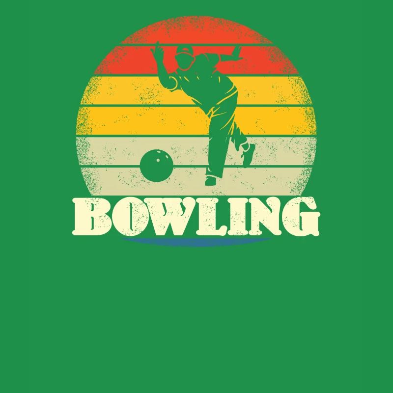 Accessoires de bowling avec motif bowling