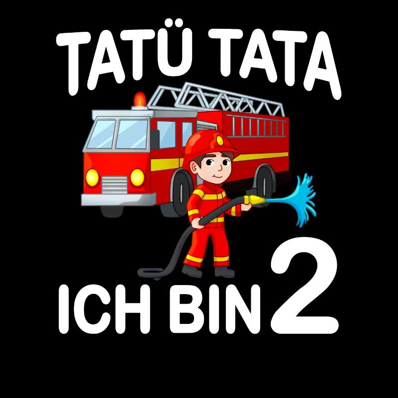 Feuerwehrmann Ich bin 2 Kindergeburtstag Geschenk