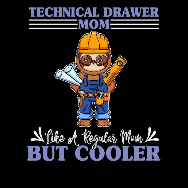 Technical Drawer Mom Like A Regualr Mom But Cooler