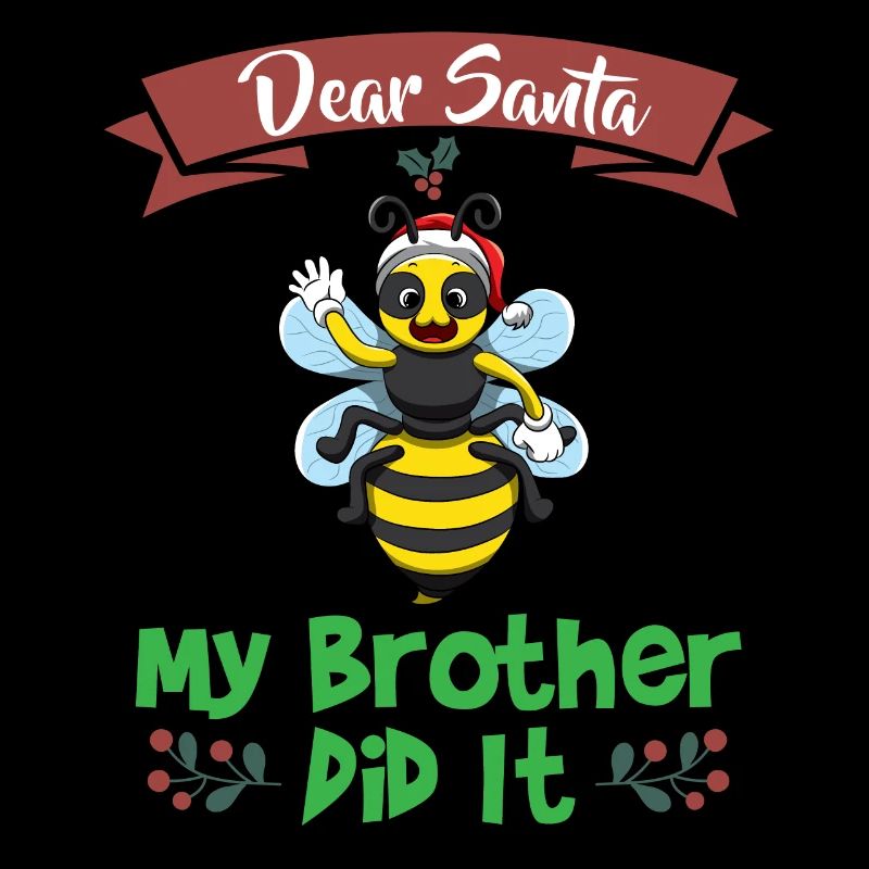 Dear Santa My Brother Did It Siblings Christmas
