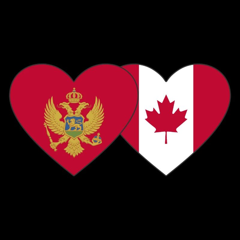 Montenegro Canada flag