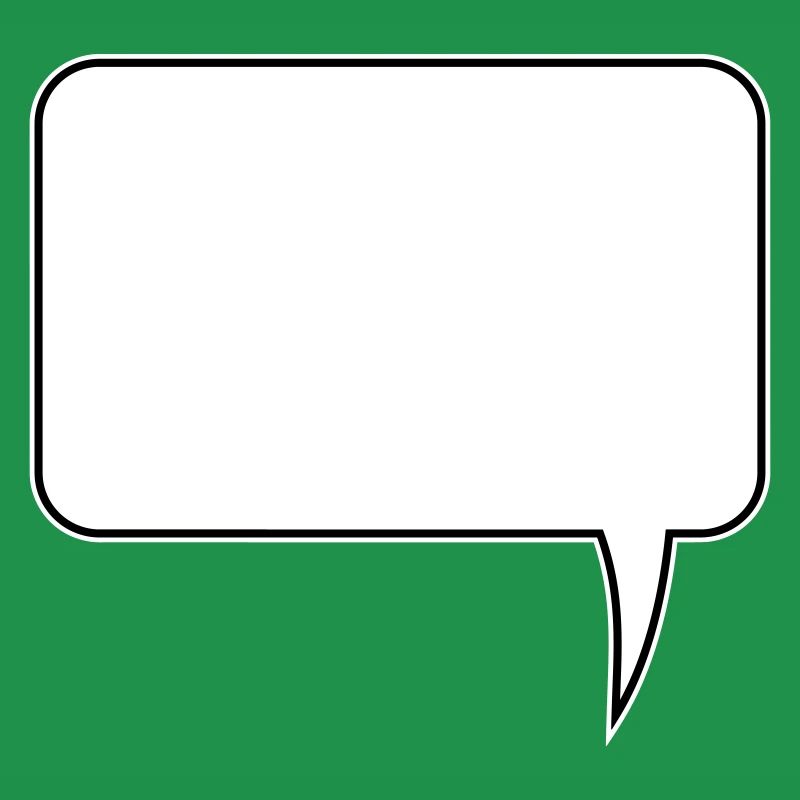Speech bubble rectangle design