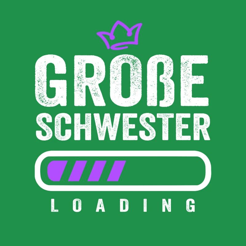 GROßE SCHWESTER LOADING LADEBALKEN KINDER GESCHENK
