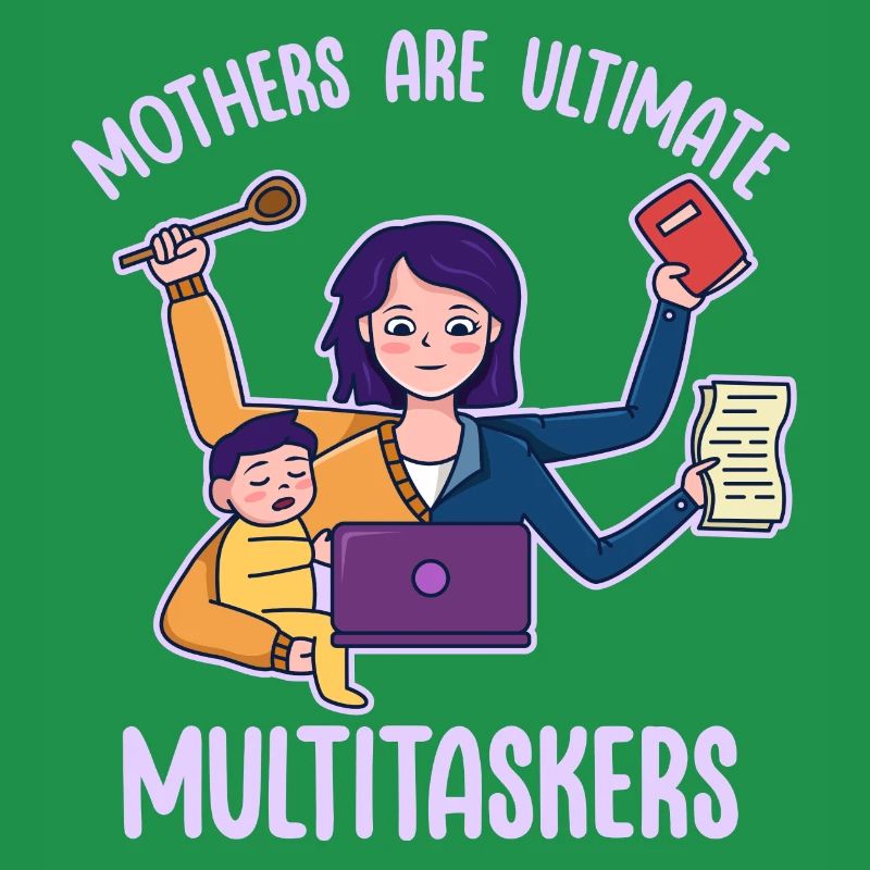 Muttertag Multitasking Arbeit Design