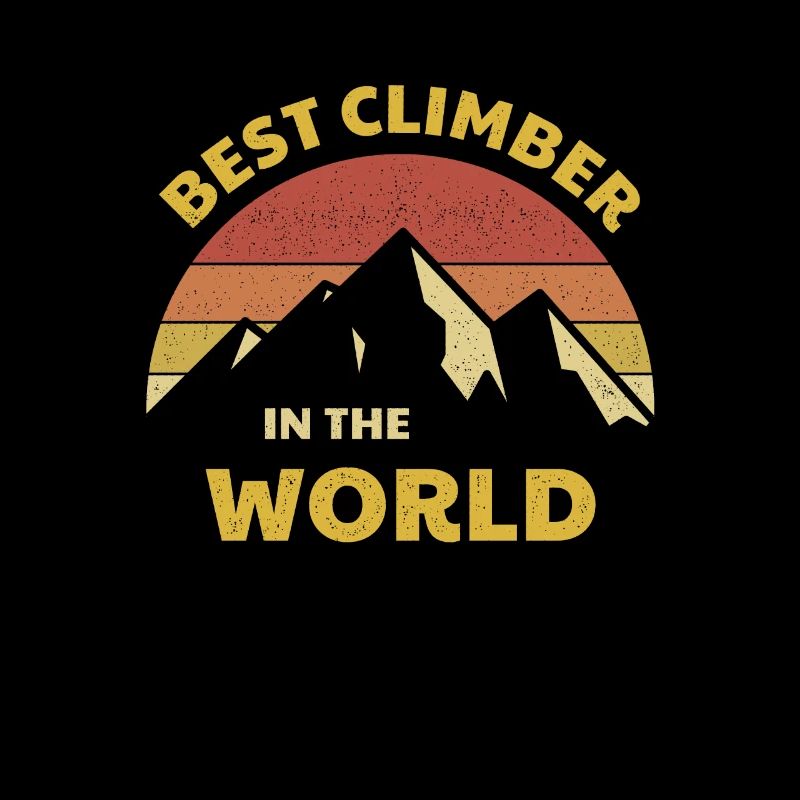 Bester Bergsteiger der Welt Kletterer Design