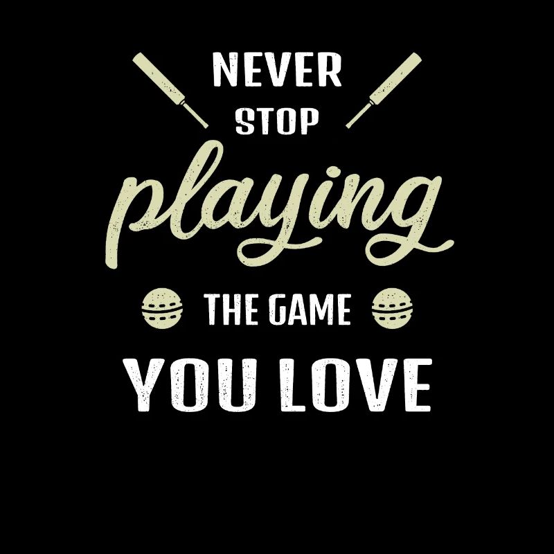 Never stop playing the game cricket gift