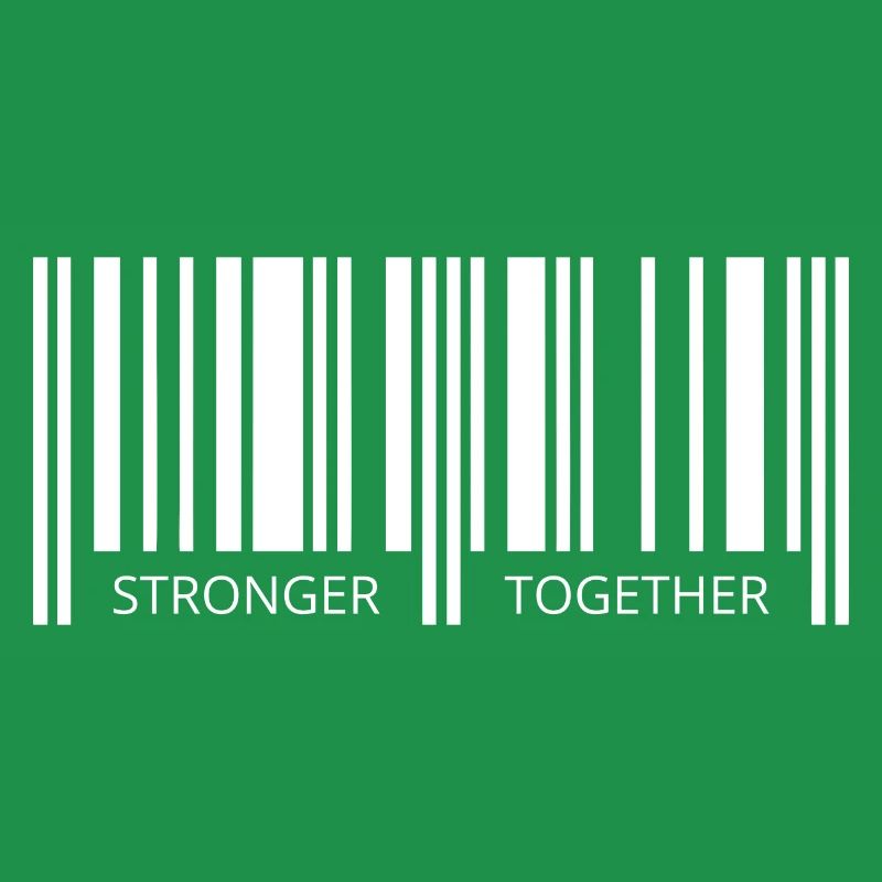 Together strong Corona Barcode Strichcode Partner