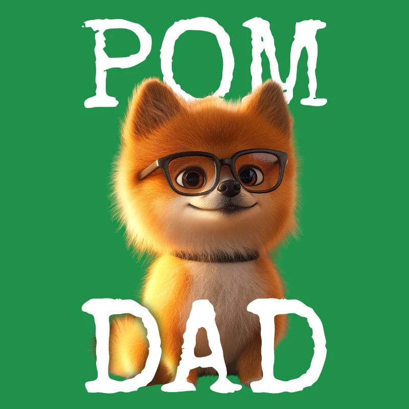 Pom Dad Zwergspitz Daddy Spitz Papa Vatertag Pom