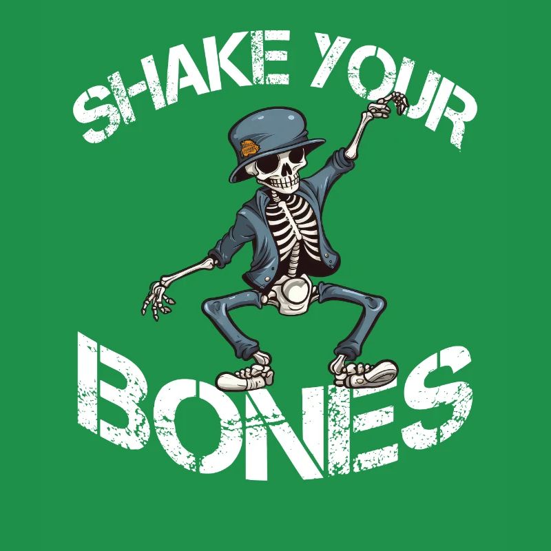 Shake your Bones skeleton saying Lusitg
