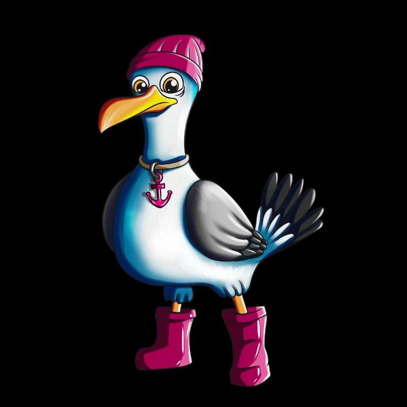 Low German Seagull Moin Saying North Sea Lover