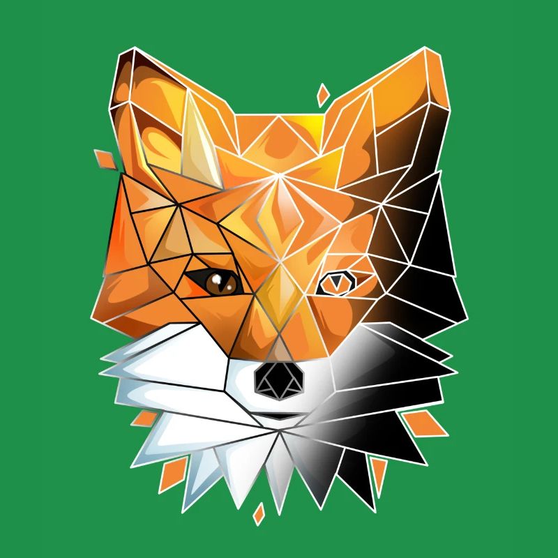 Geometric Fox Lover Math Geometry