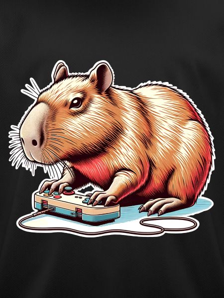 Capybara Gaming Nerd