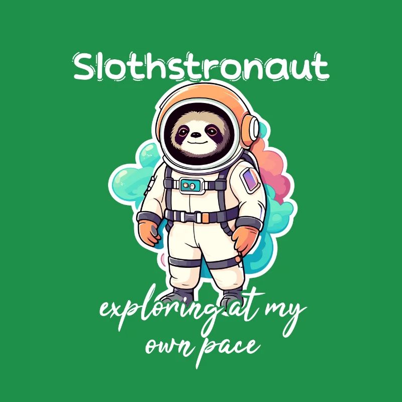 Slothstronaute explorant à mon rythme - Sloth