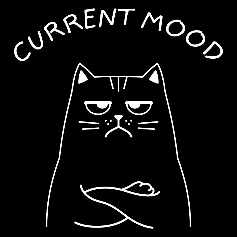 Current Mood Cat Annoyed Grumpy Moody Job Work