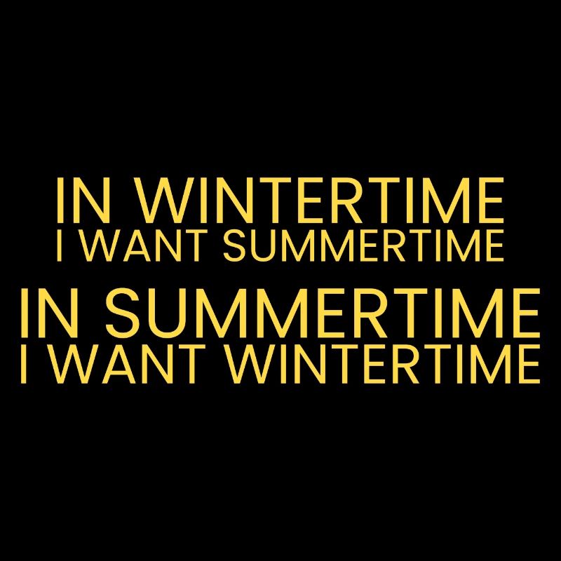 Ich will Sommer und Winter!
