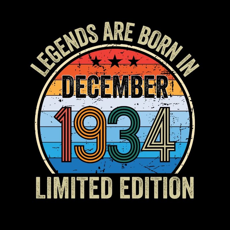 Legends Are Born In December 1934 Édition limitée