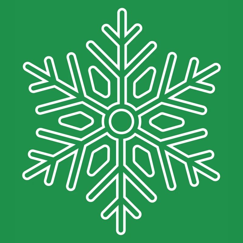 Winter: Icon Schneeflocke oder Schneekristall