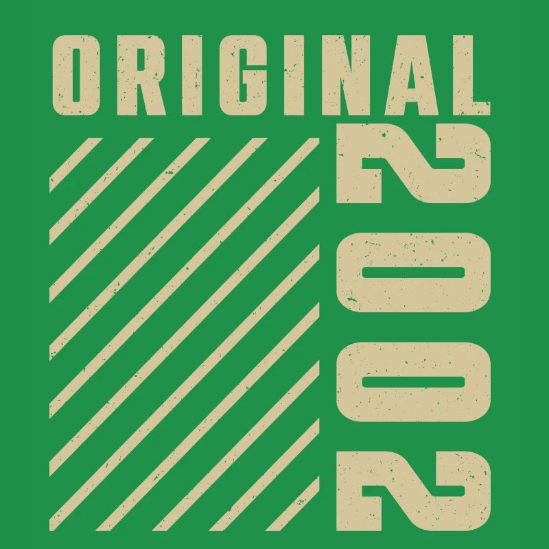 Original 2002 Authentic 2002 Vintage Bursdag