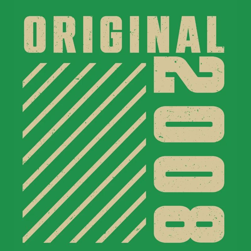 Original 2008 Authentic 2008 Vintage Bursdag