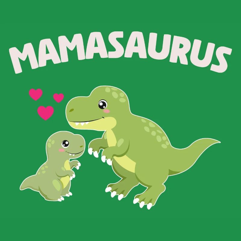 Mamasaurus - Conception de dinosaure mignon