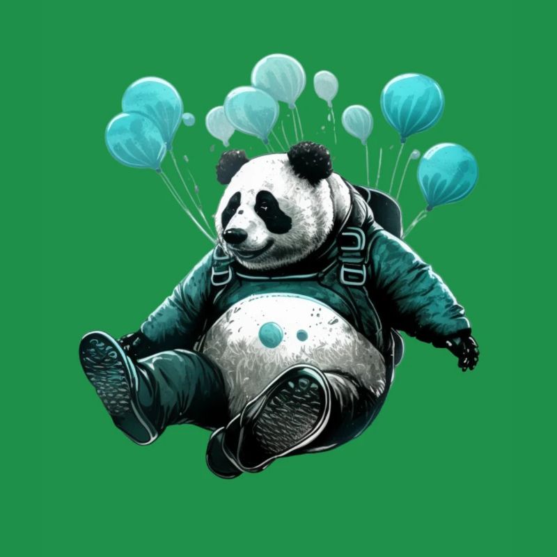 Skydiving Panda