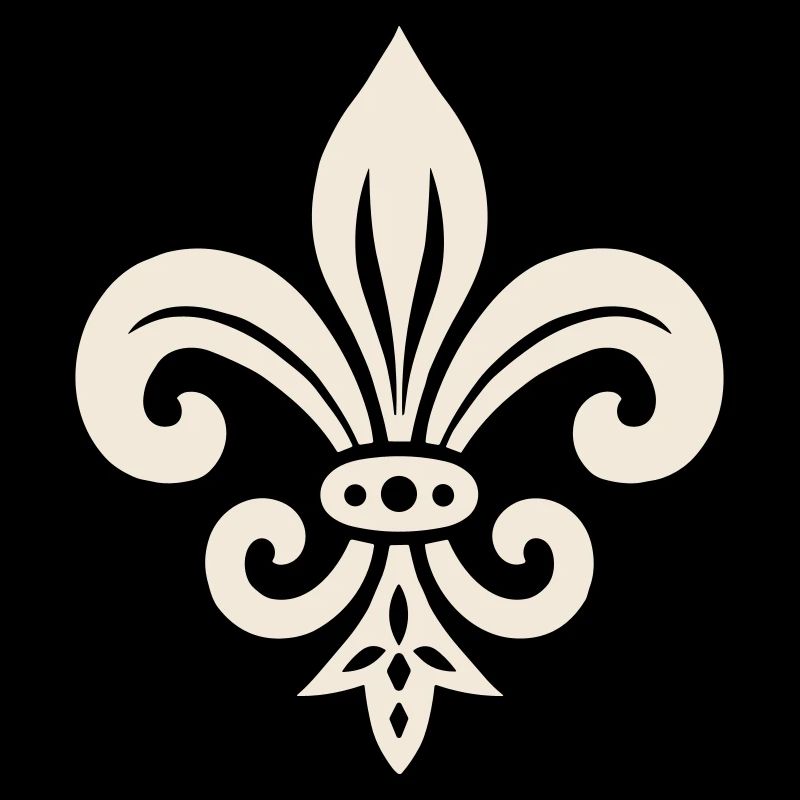 Schlichtes Fleur de lis Design