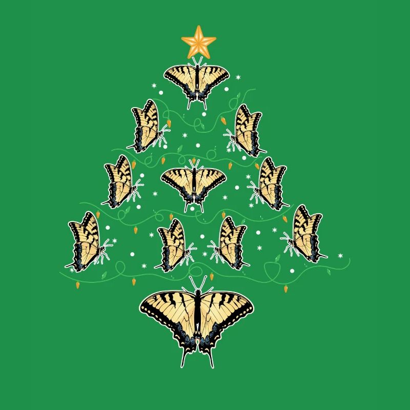 Tiger Swallowtails Sind Eine Mädchen Beste