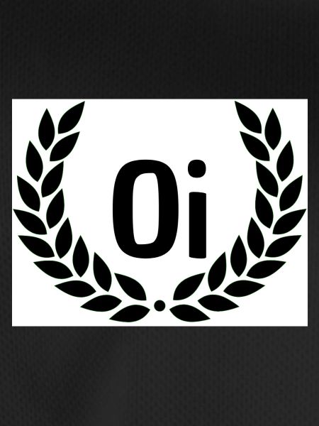 Oi Emblem mit Lorbeerkranz