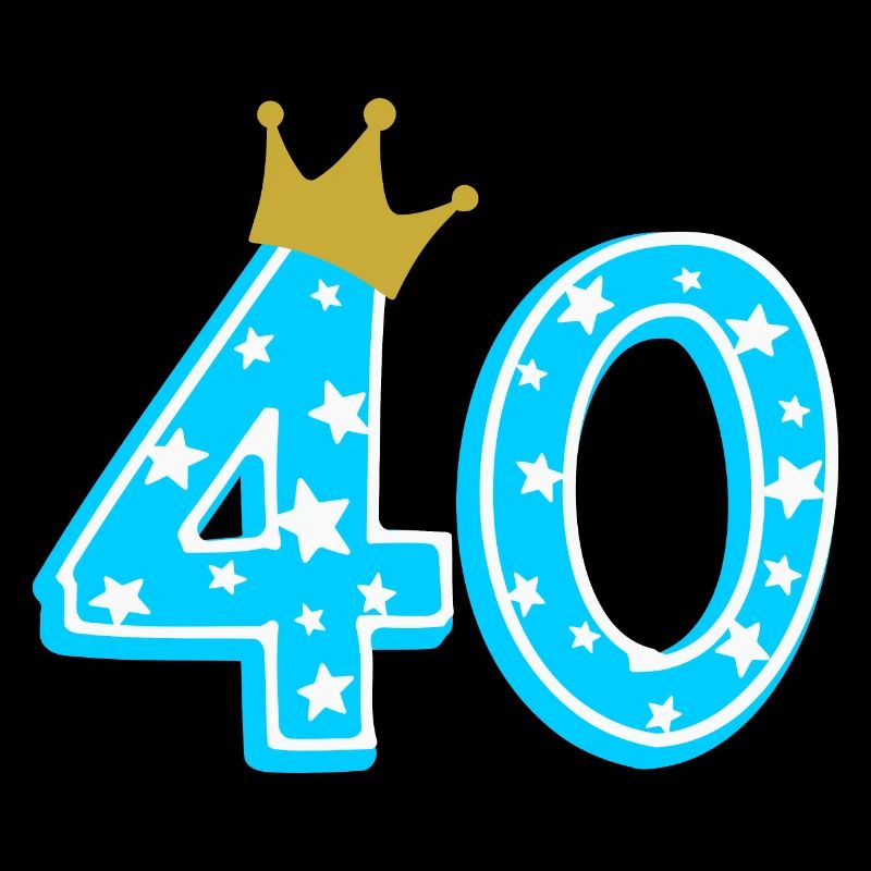 40 Krone 40. Geburtstag 40 Jahre