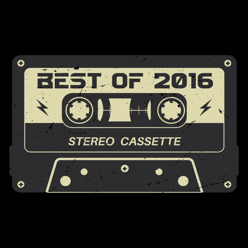 Cassette rétro 2016 millésime 2016 anniversaire 2016