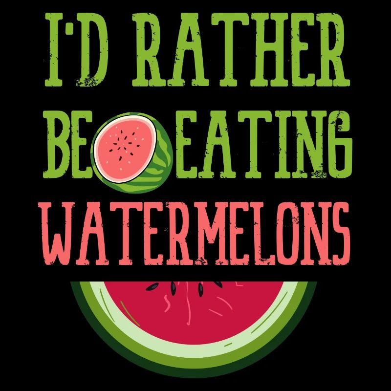 Manger des pastèques Melons d'été tropicaux