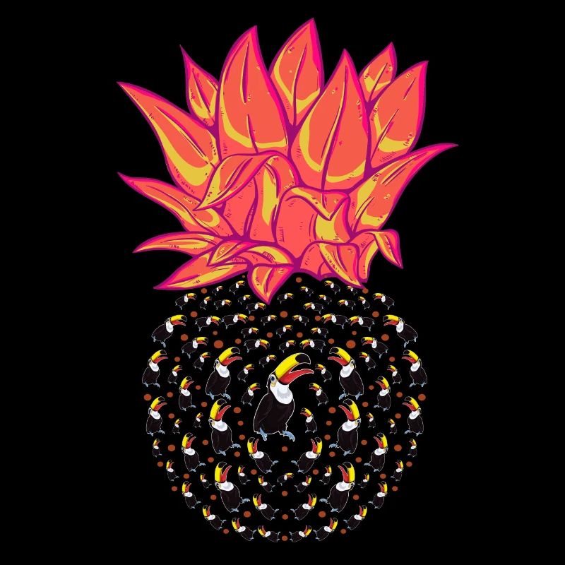 Tier Geschenk Ananas Tukan