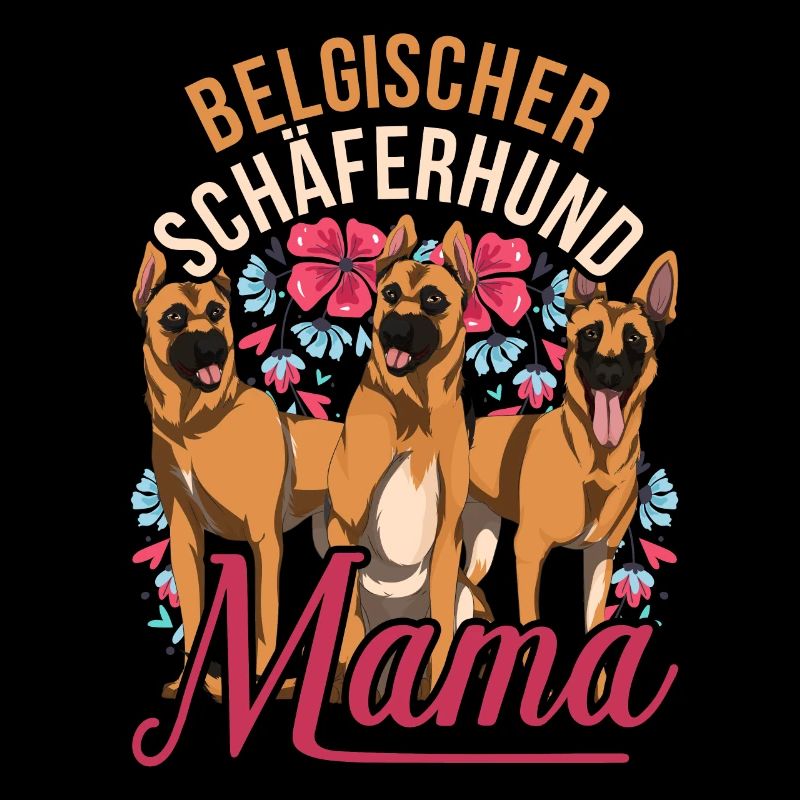 Blumen Hunde Mama Muttertag Geschenk Schäferhund
