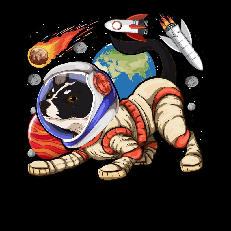 Frenchie Hunde Geschenk Astronaut Bulldogge