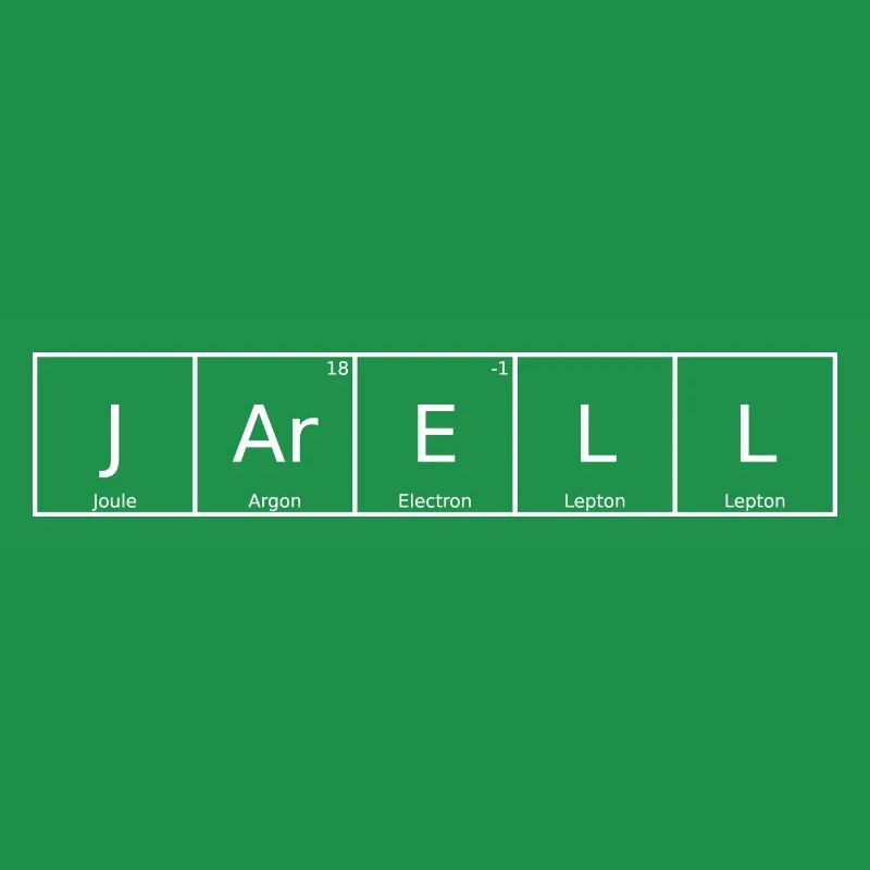 Jarell Surname First Name Chemistry Periodic Table Elements