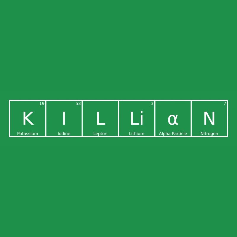 Killian Name First Name Chemistry Periodic Table Element