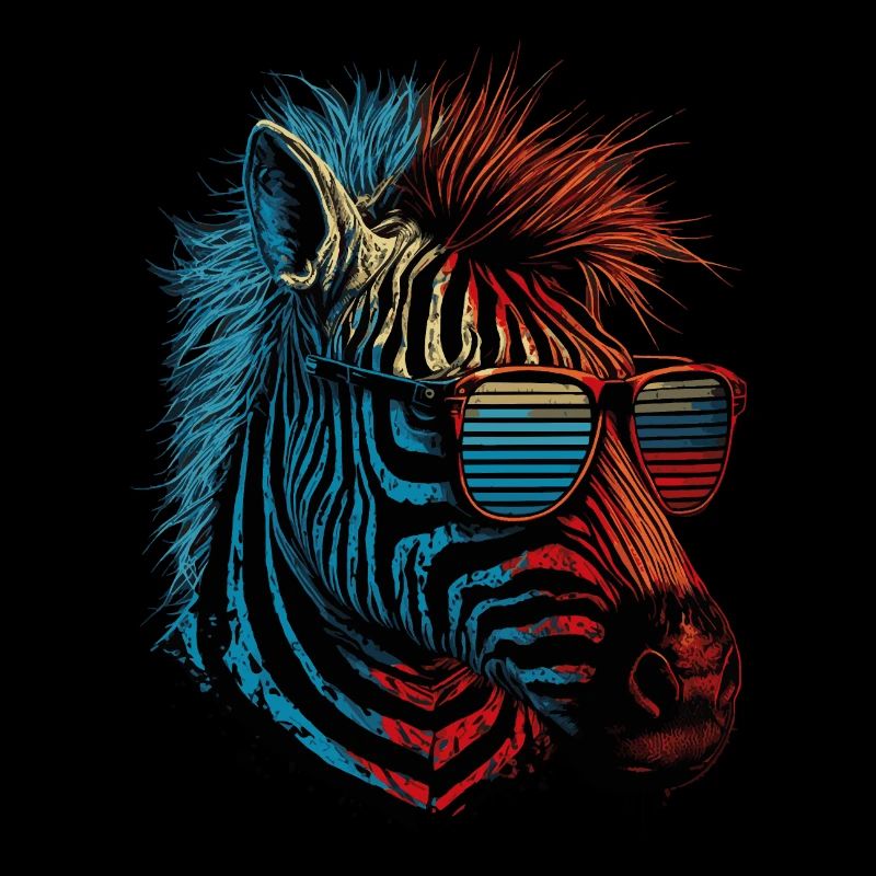 Cooles Zebra