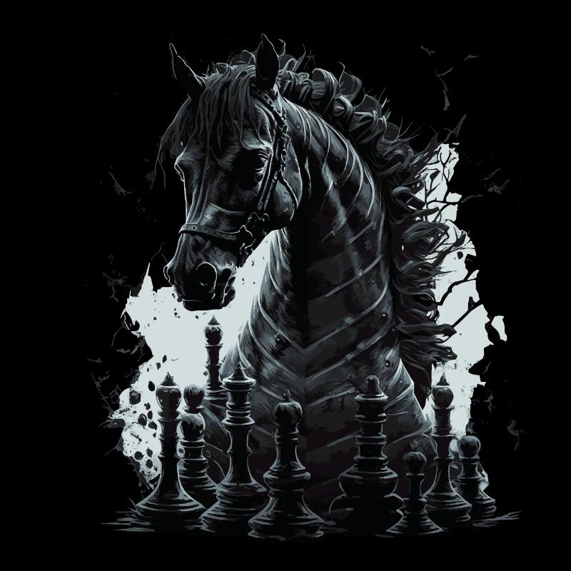 Cheval d’échecs chevalier