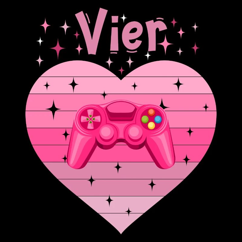 Mädchen Tochter 4. Geburstag Gaming Controller