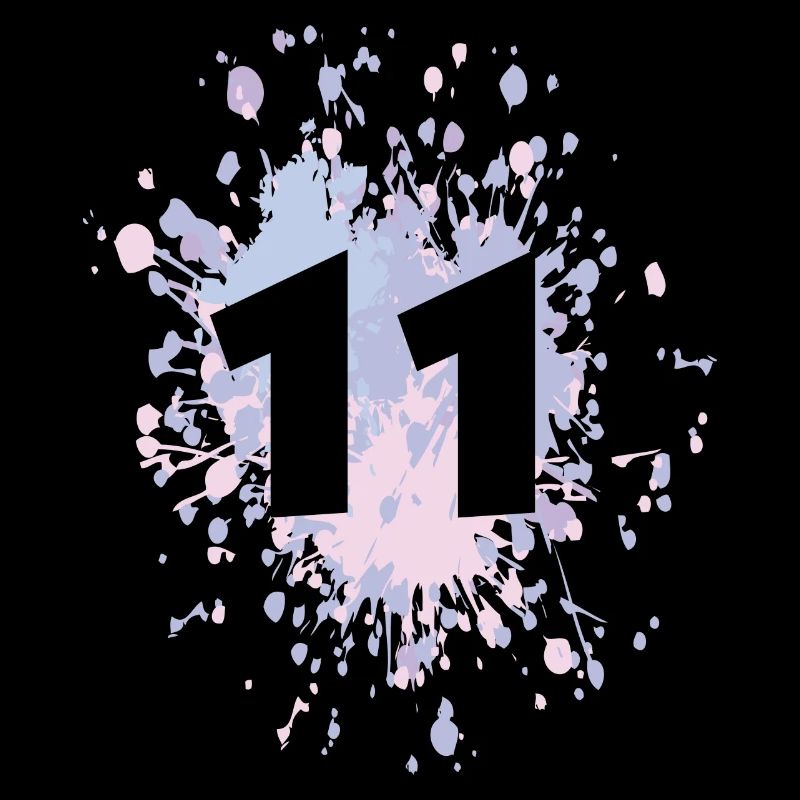 Number 11th Color Splash