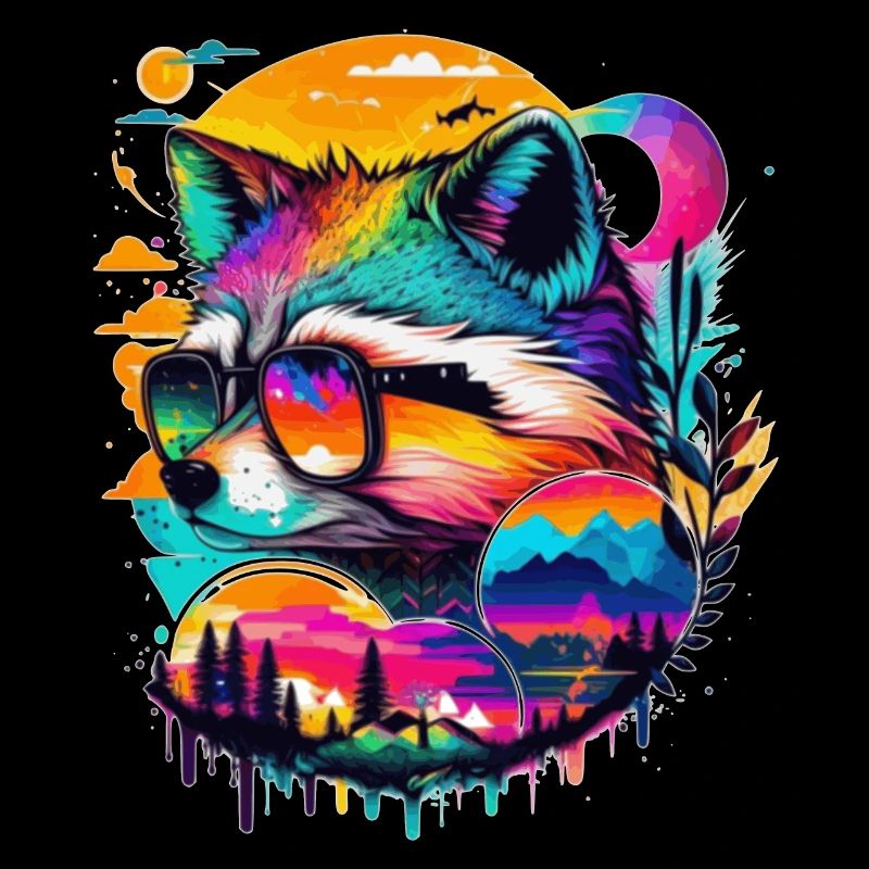 Fox Master Lamp in Cool with Sunglasses