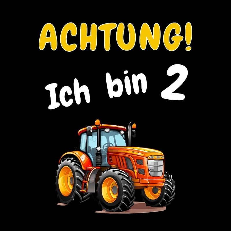 Achtung! Ich bin 2 Traktor Geburtstagsshirt