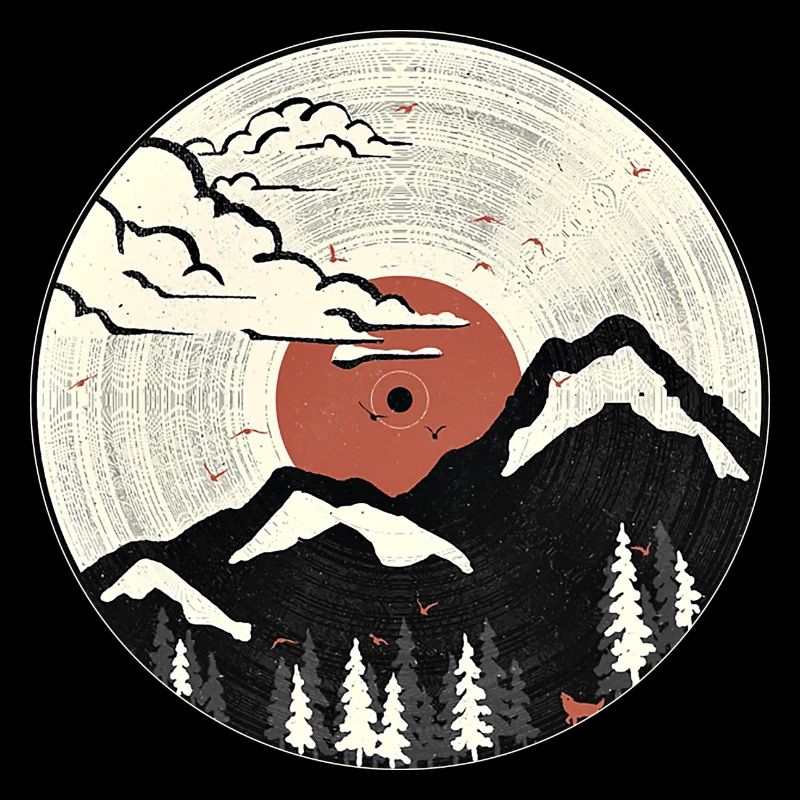 Graphique sonore de montagne