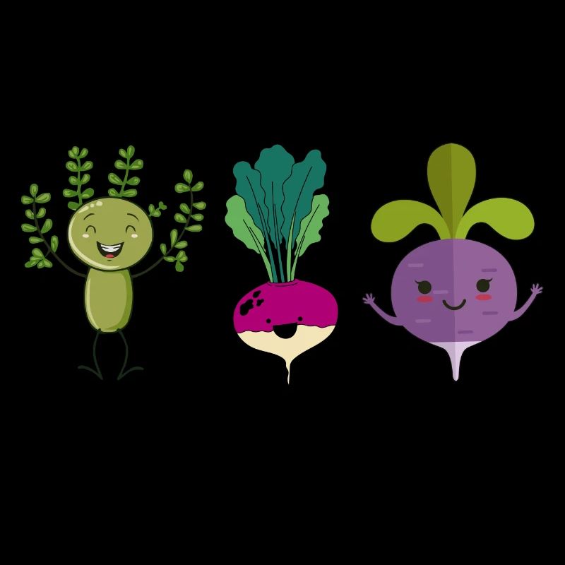 Thyme To Turnip The Beet Funny Vegetable Motif
