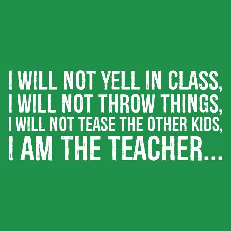 I will not yell in class I will not throw thing